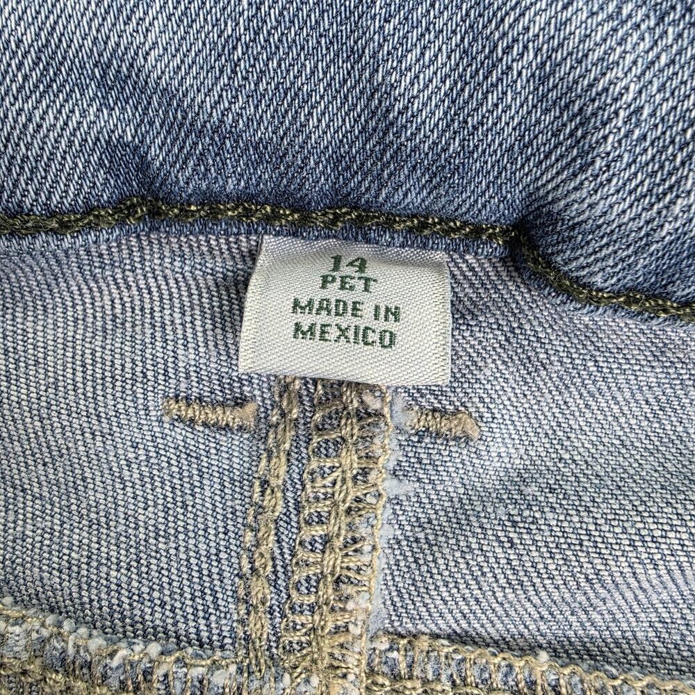 LL Bean Jeans Womens 14P Blue BeanFlex Stretch Mid Rise Classic Fit Denim Casual - Picture 3 of 16